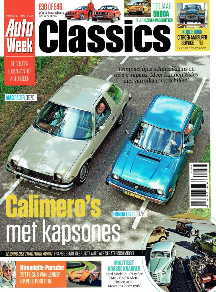 Autoweek Classics 2025 nr. 12 (o.a. AMC Pacer & Honda Civic), Verzenden, Gelezen, Algemeen