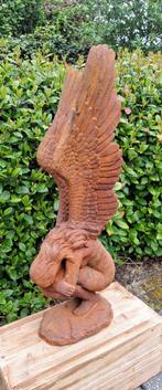 Grote zware nieuwe gietijzeren engel xxl., Tuin en Terras, Tuinbeelden, Ophalen, Nieuw, Metaal, Mensenbeeld