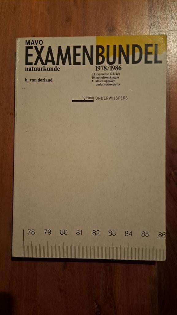 MAVO Examenbundel Natuurkunde 1978-1986, Boeken, Schoolboeken, Natuurkunde, Ophalen of Verzenden, H. van dorland, Gelezen