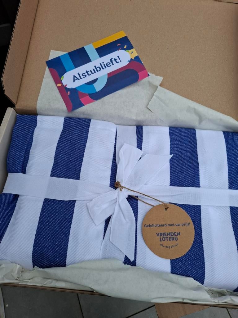 Hamman laken/doek Nieuw....gewonnen bij de vriendenloterij., Ophalen of Verzenden, Nieuw, Minder dan 5 meter