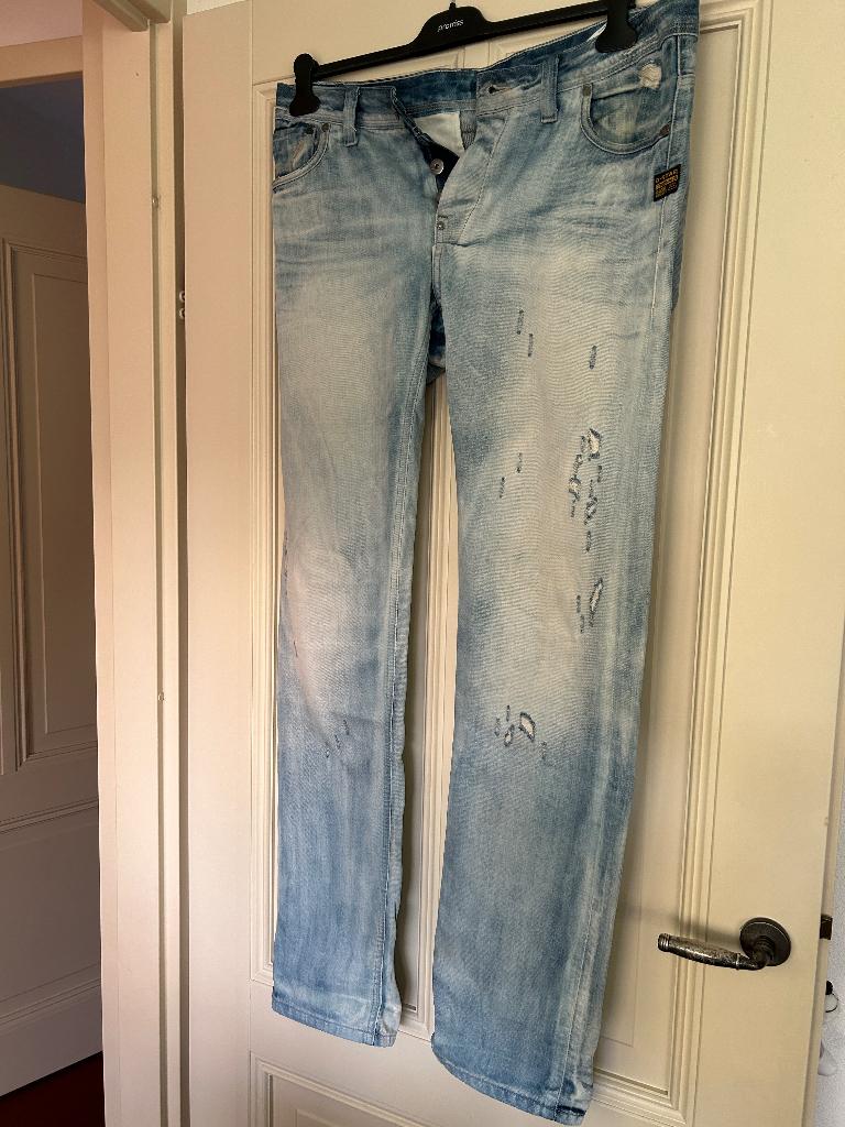 G-star gescheurde spijkerbroek size taille 34, length 36, Kleding | Heren, Spijkerbroeken en Jeans, G-Star, W33 - W34 (confectie 48/50)