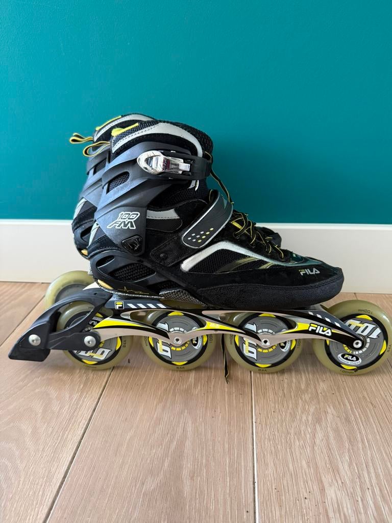 Fila FM100 speed skates (100mm wielen) - mt 42, Heren, Zo goed als nieuw, Inline skates 4 wielen, Ophalen