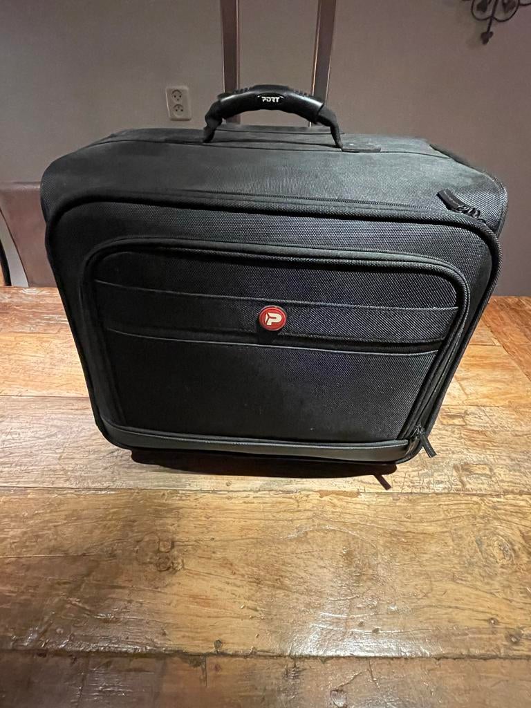 Port Design Trolley met laptopvak - Ideaal voor reizen, 40 tot 60 cm, Gebruikt, 20 tot 30 cm, Zwart
