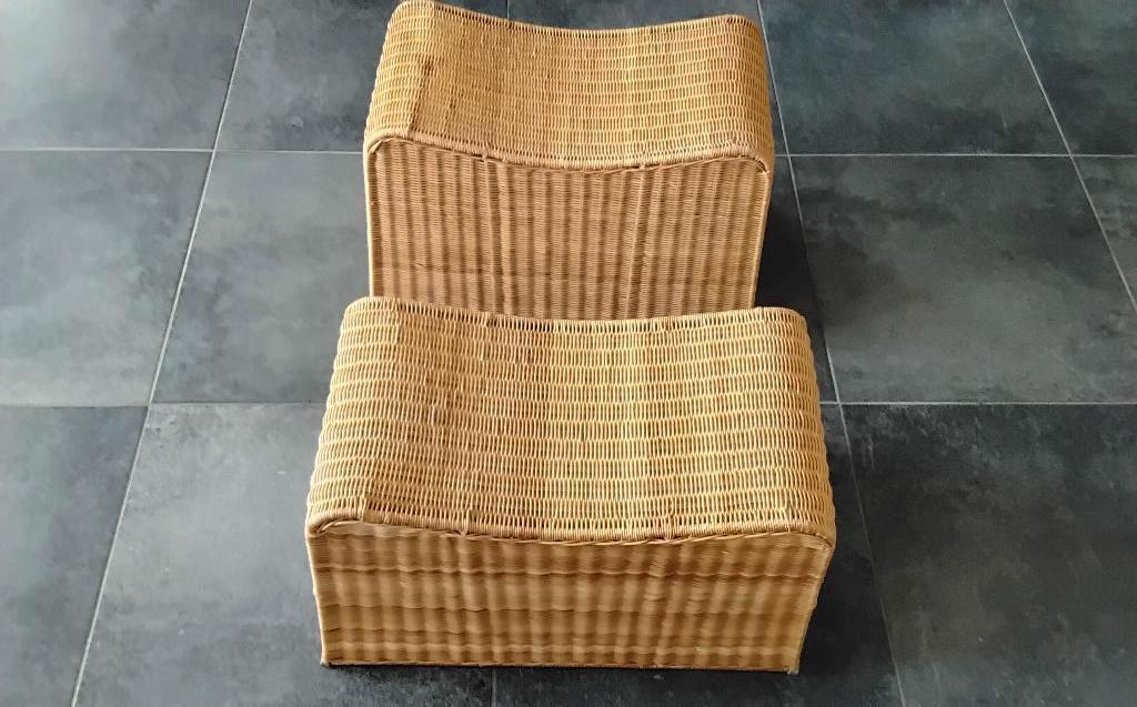 Rattan hocker, Ophalen, Zo goed als nieuw
