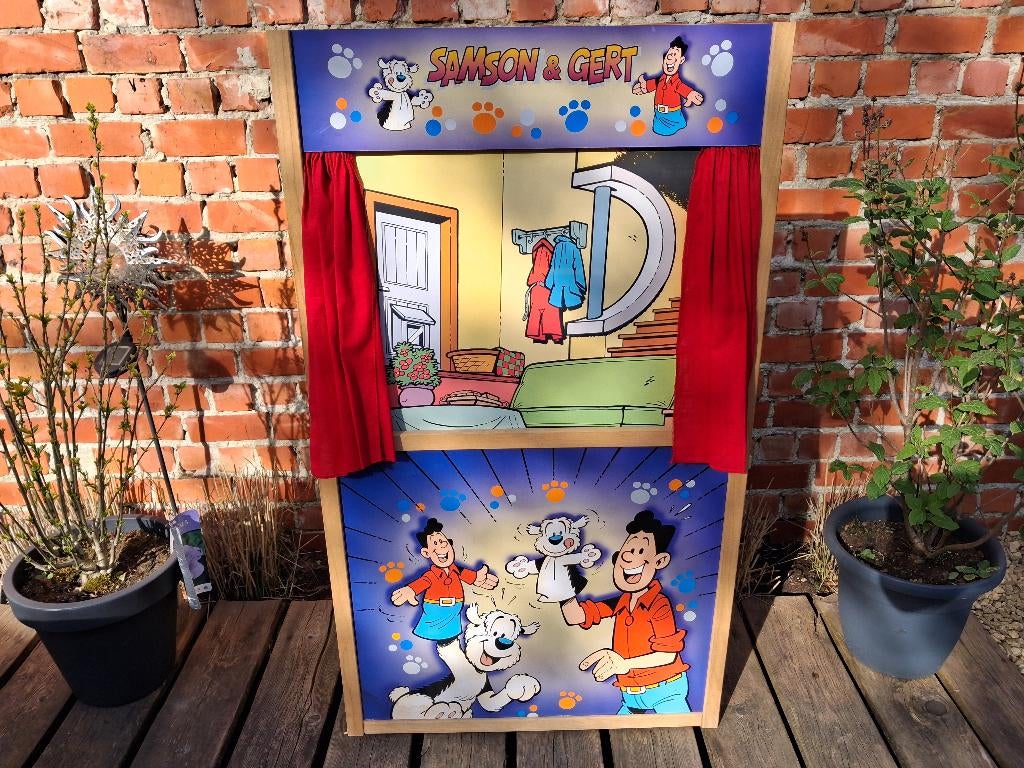 Vintage Samson en Gert poppenkast, Ophalen, Zo goed als nieuw, Tv, Gebruiksvoorwerp