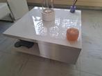 Hoogglans salontafel, Ophalen, 50 tot 100 cm, Vierkant, 50 tot 100 cm