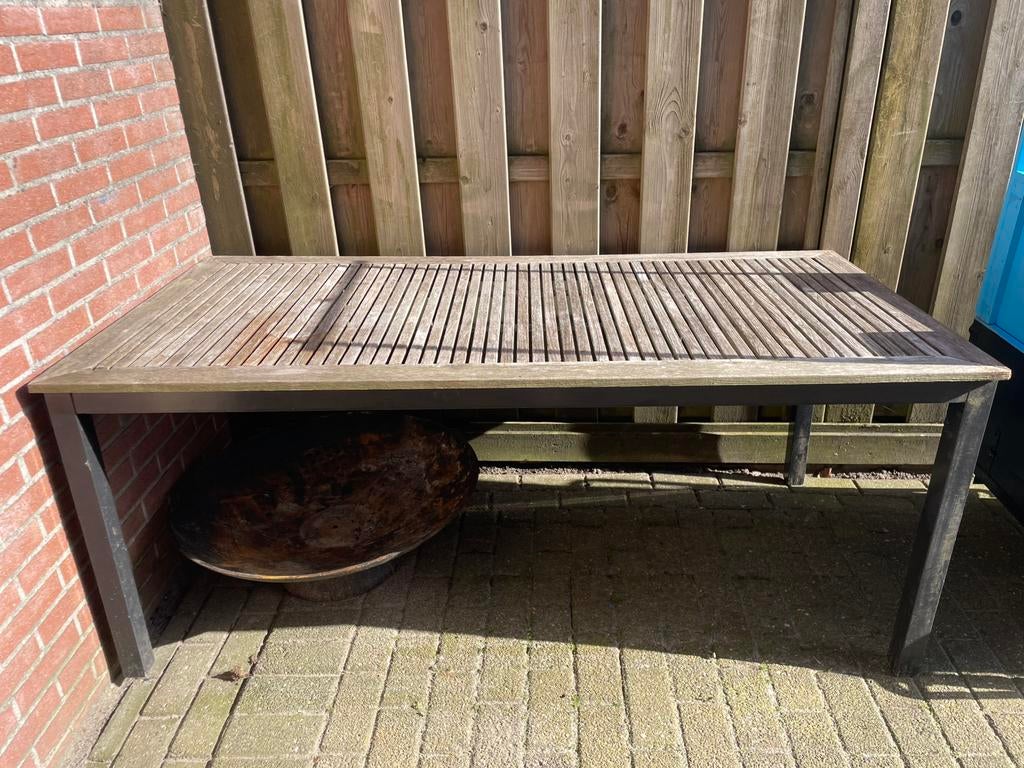 Tuintafel en Bellagio stoelen, Ophalen, 4 zitplaatsen, Kunststof, Gebruikt
