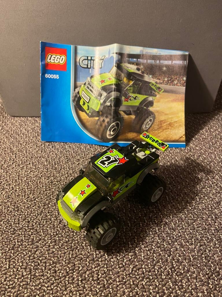 Lego City monstertruck 60055, Kinderen en Baby's, Speelgoed | Duplo en Lego, Ophalen of Verzenden, Zo goed als nieuw, Complete set