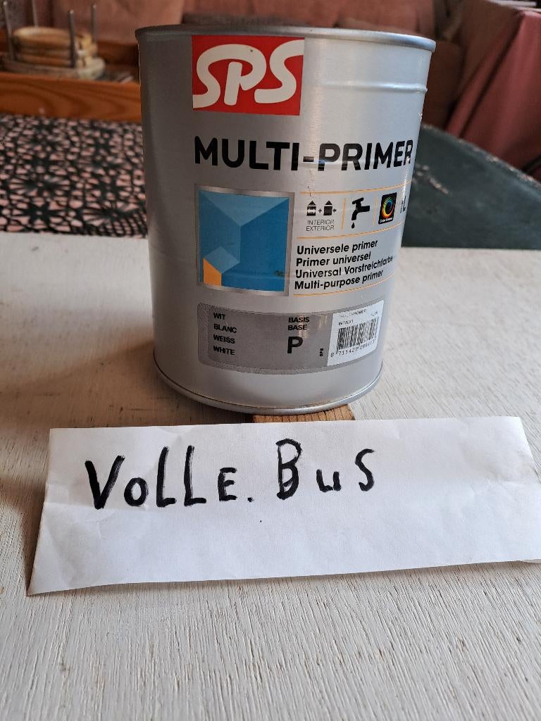 te koop een rest partij verf of beits   volle bussen, Ophalen of Verzenden, Nieuw, Overige kleuren, Beits
