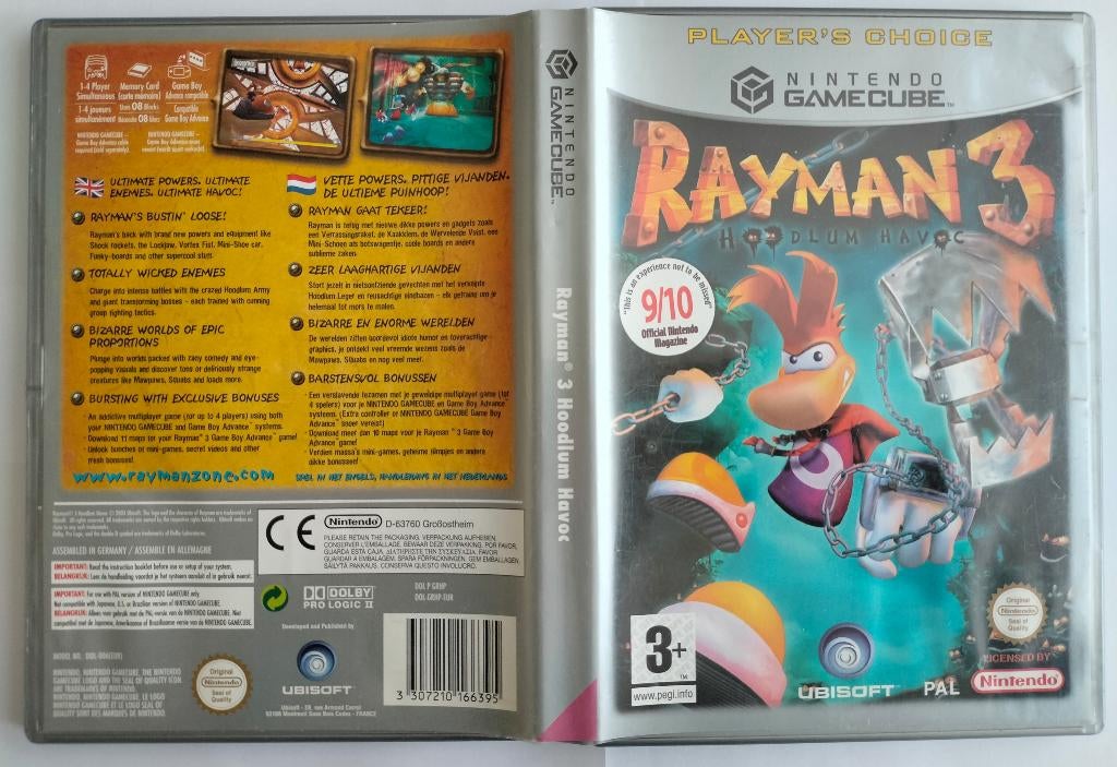 Rayman 3 Hoodlum Havoc, Spelcomputers en Games, Games | Nintendo GameCube, Avontuur en Actie, Gebruikt, Verzenden, 1 speler
