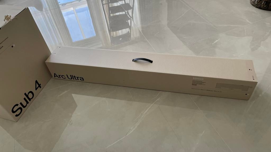 Sonos Arc Ultra en Sub 4 verpakking, Ophalen of Verzenden, Met externe subwoofer, Nieuw