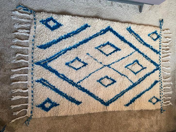 Marokkaans vloerkleed met motief, Huis en Inrichting, Stoffering | Tapijten en Kleden, Nieuw, 50 tot 100 cm, 150 tot 200 cm, Rechthoekig