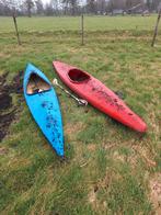 Twee gebruikte kano's met peddels, Watersport en Boten, Kajaks, Ophalen of Verzenden, Gebruikt, 1-persoons