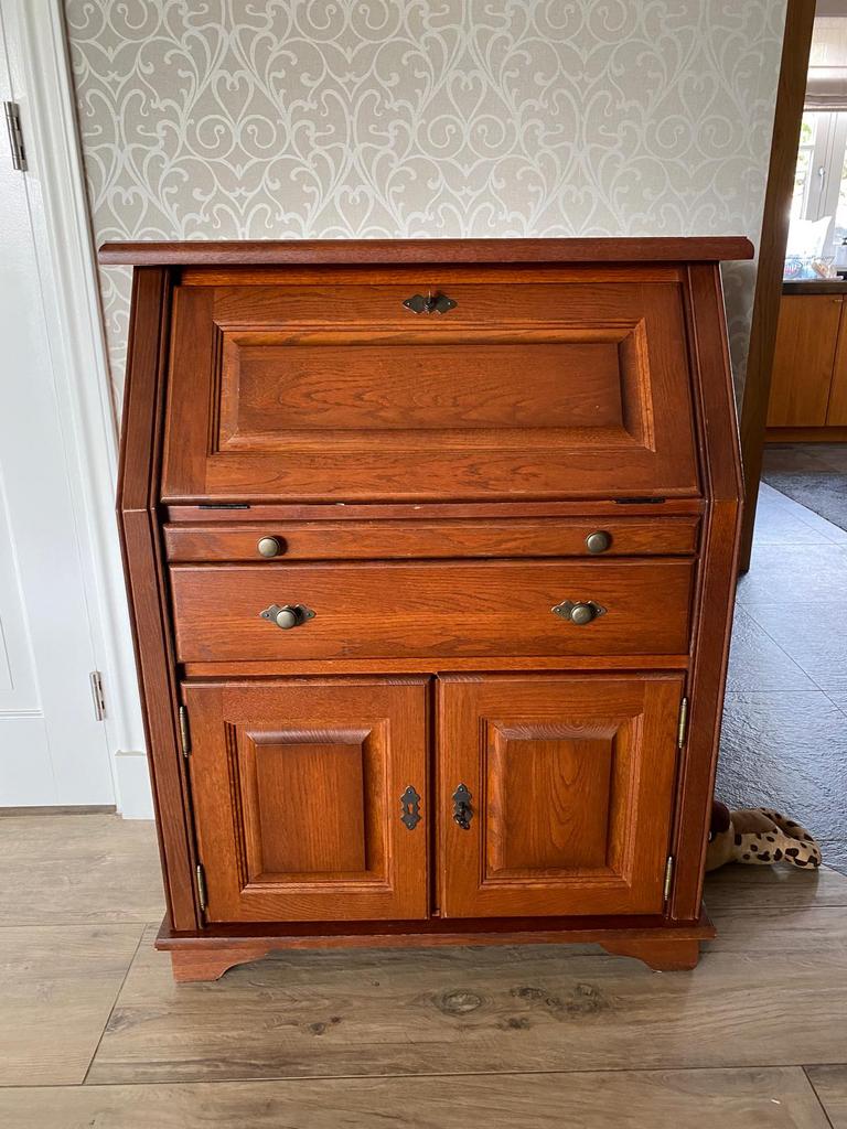 Secretaire kersenhouten kleur, Ophalen, Zo goed als nieuw
