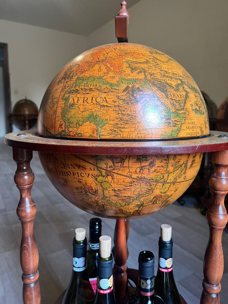 ITALIAANSE bar globe drank wereldbol barglobe globebar, Ophalen of Verzenden, Zo goed als nieuw