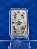 (8058) BAAR VAN  THE ROYAL MINT  ONE OUNCE, Ophalen of Verzenden, Zilver