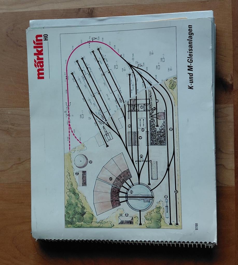 Marklin 0700 rails plan voor m+k rails, Ophalen of Verzenden, Wisselstroom, Rails, Märklin