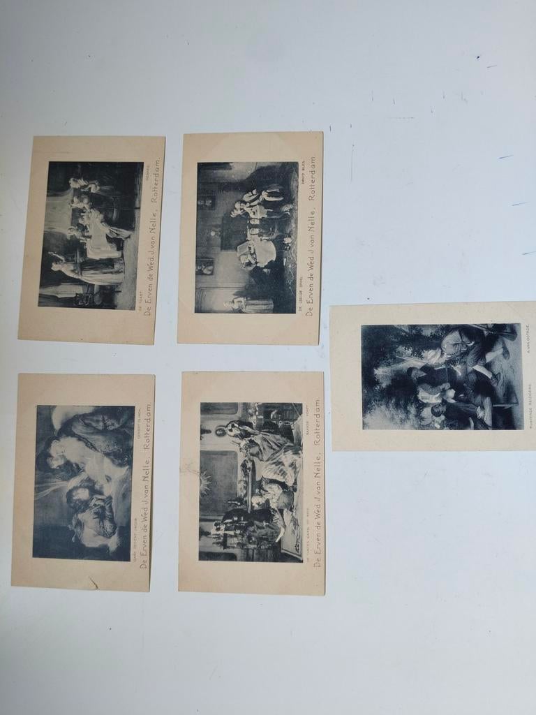Reclame Kaartjes De Erven de Wed.J van Nelle Rotterdam, Verzamelen, Verzenden, Gebruikt, Gebruiksvoorwerp
