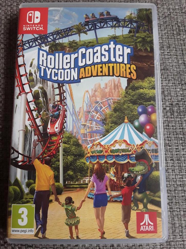 Nintendo Switch Game Rollercoaster Tycoon Adventures, Spelcomputers en Games, Games | Nintendo Switch, Zo goed als nieuw, Simulatie