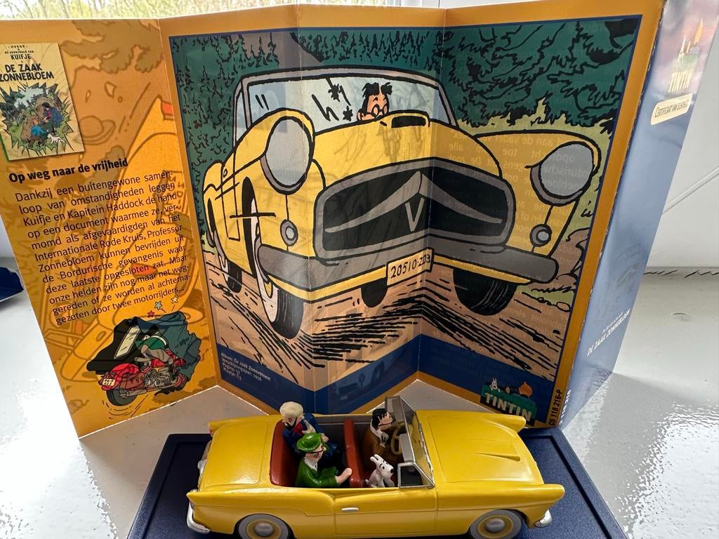 Kuifje auto uit De Zaak Zonnebloem, Verzamelen, Stripfiguren, Ophalen of Verzenden, Kuifje, Zo goed als nieuw, Beeldje of Figuurtje