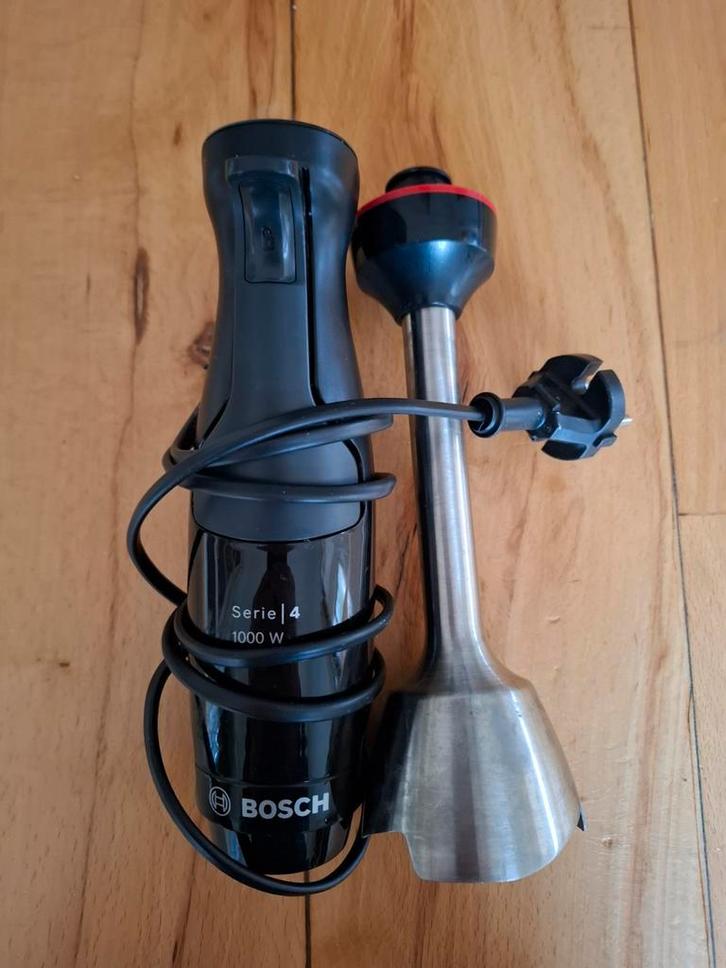Bosch Serie 4 Staafmixer 1000W - Krachtig en Betrouwbaar, Witgoed en Apparatuur, Keukenmixers, Gebruikt, Minder dan 1 liter, 3 snelheden of meer