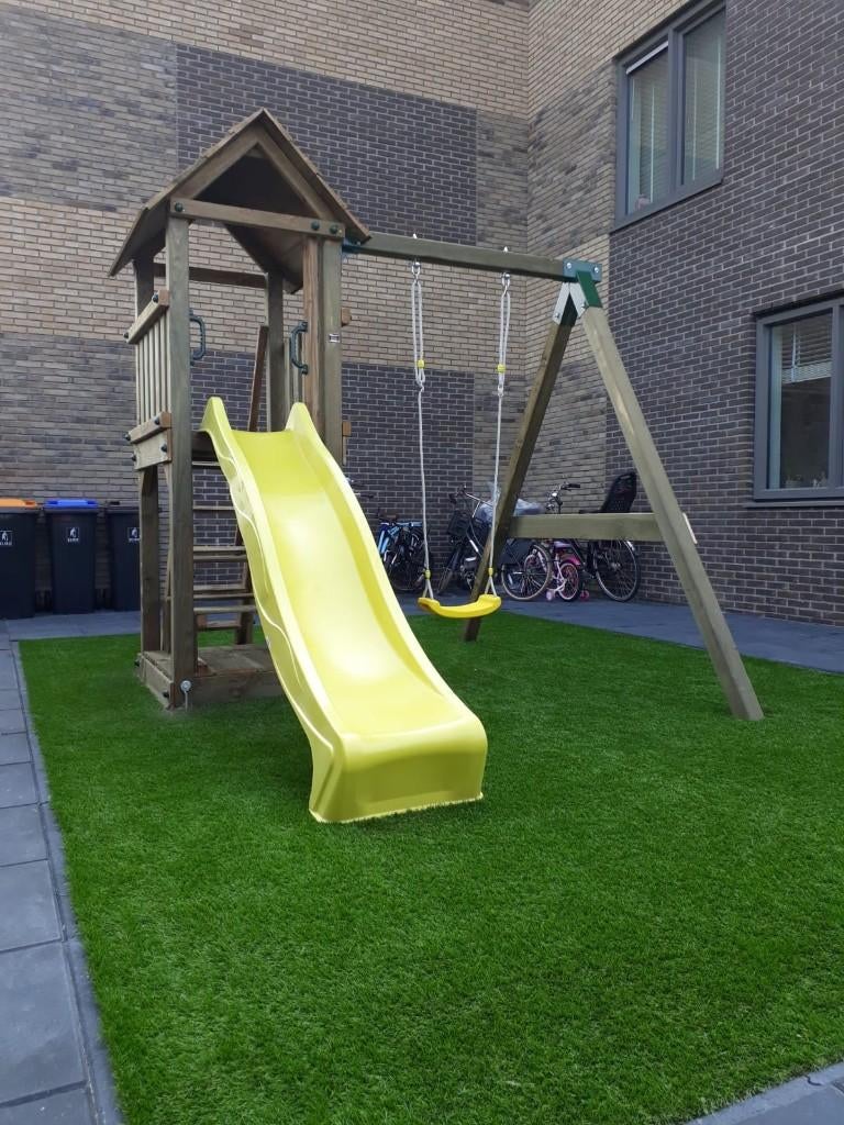 compacte KLEINE TOREN speelhuis klimtoren speeltoestel, Ophalen, Nieuw, Schommel, Aanbouwonderdeel