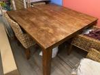 Eikehouten Eettafel vierkant 140cm, Huis en Inrichting, Tafels | Eettafels, Ophalen, Gebruikt, 100 tot 150 cm, 100 tot 150 cm