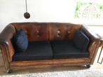 schapen leren 2 1/2 zits bank, Ophalen, Gebruikt, 150 tot 200 cm, Tweepersoons