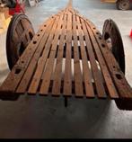 Antieke houten ossen kar, Antiek en Kunst, Ophalen of Verzenden