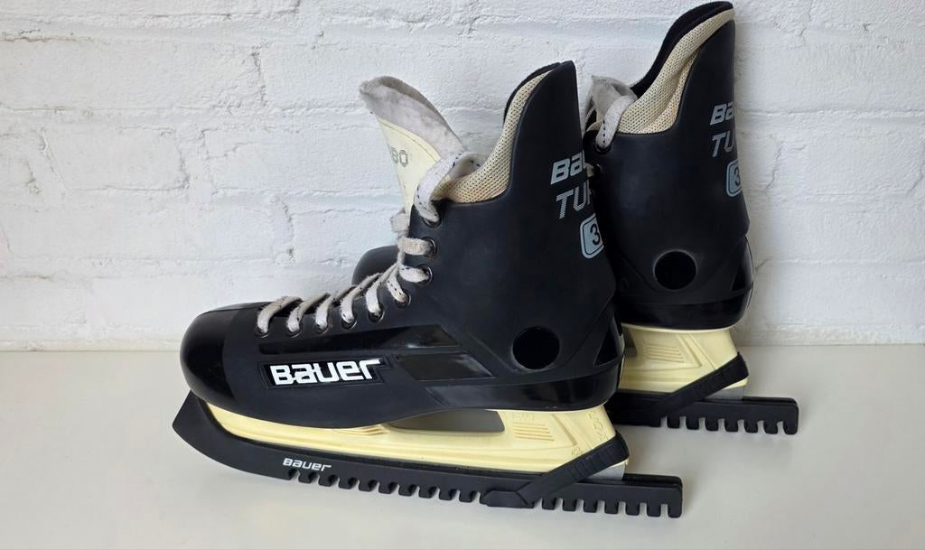 Vintage, Bauer ijshockey schaatsen, Sport en Fitness, Schaatsen, Gebruikt, Bauer, Ophalen of Verzenden, IJshockeyschaatsen