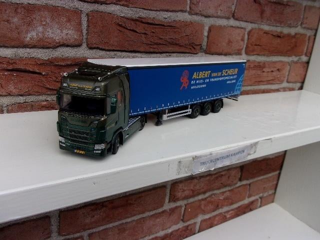 WSI  Scania  S  Highline  van  Albert van  de  Scheur., Hobby en Vrije tijd, Modelauto's | 1:50, Ophalen of Verzenden, Nieuw, Bus of Vrachtwagen