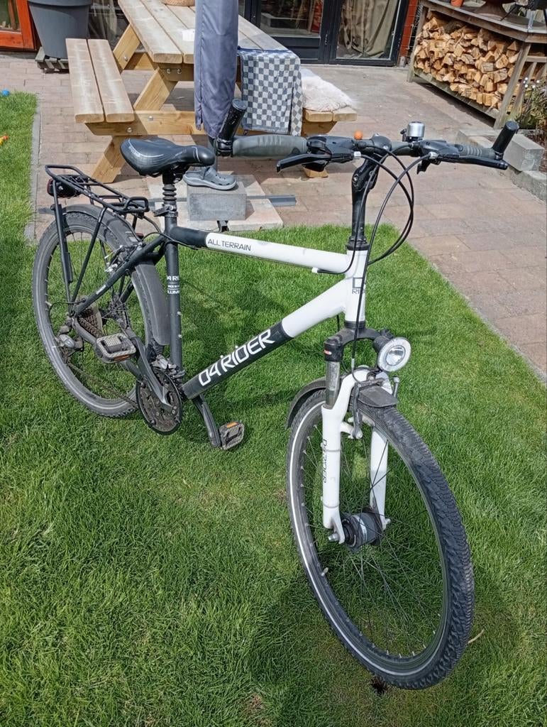 Sportieve herenfiets met 27 versnellingen, 28 inch, Gebruikt, Vering, Velgrem