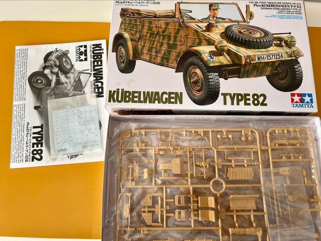 Tamiya	german Kubelwagen Type 82 	1/35 **213, Hobby en Vrije tijd, Modelbouw | Auto's en Voertuigen, Nieuw, 1:32 tot 1:50, Italeri