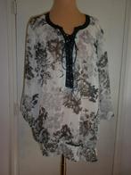 voile blouse maat : 50, Verzenden, Zo goed als nieuw, Grijs, Blouse of Tuniek