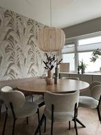 Eettafel + stoelen en bankje, Ophalen, 4 tot 6 stoelen