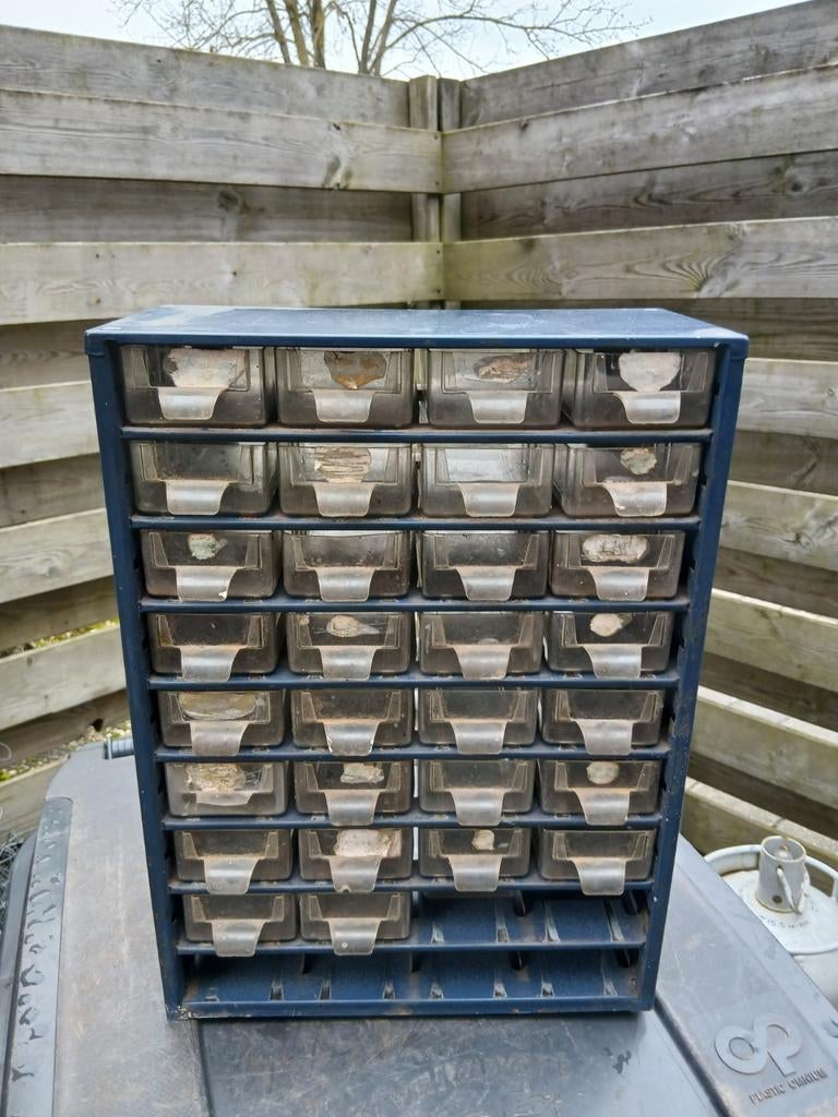 Handige ladekast met transparante laden, Huis en Inrichting, Kasten | Ladekasten, Ophalen, Minder dan 50 cm, Gebruikt, 5 laden of meer