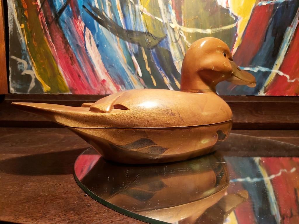 Eend: Hout, 2 delig,, Ophalen of Verzenden