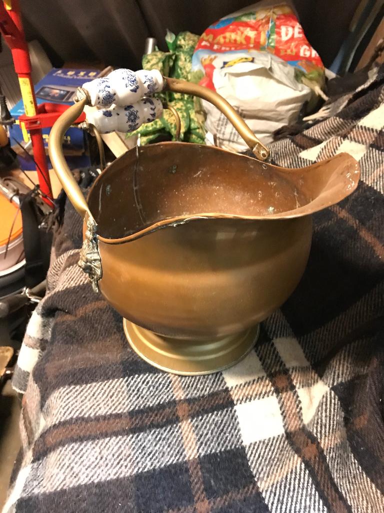 Koperen helmkit, Antiek en Kunst, Antiek | Koper en Brons, Ophalen of Verzenden, Koper