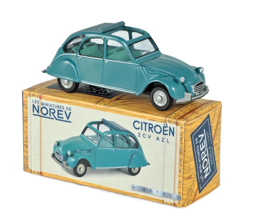 Citroen 2CV AZL 1968 groen Agave Norev Classics 1:43, Ophalen of Verzenden, Nieuw, Auto, Norev