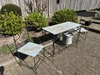Tuinstoel voor decoratie ijzer, Tuin en Terras, Ophalen, Gebruikt, Metaal, Inklapbaar