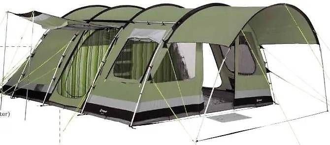 Outwell Bear Lake 6 Tent met Tarp, Ophalen, Zo goed als nieuw, Tot en met 5