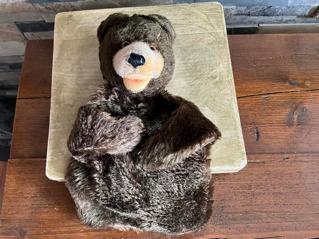 Steiff handpop beer - Zeer goede staat, 25x22 cm, Ophalen of Verzenden