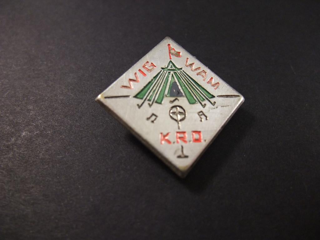 KRO kinderjeugdprogramma., De Wigwam,  ( jaren 50) speld, Ophalen of Verzenden, Gebruikt, Overige onderwerpen