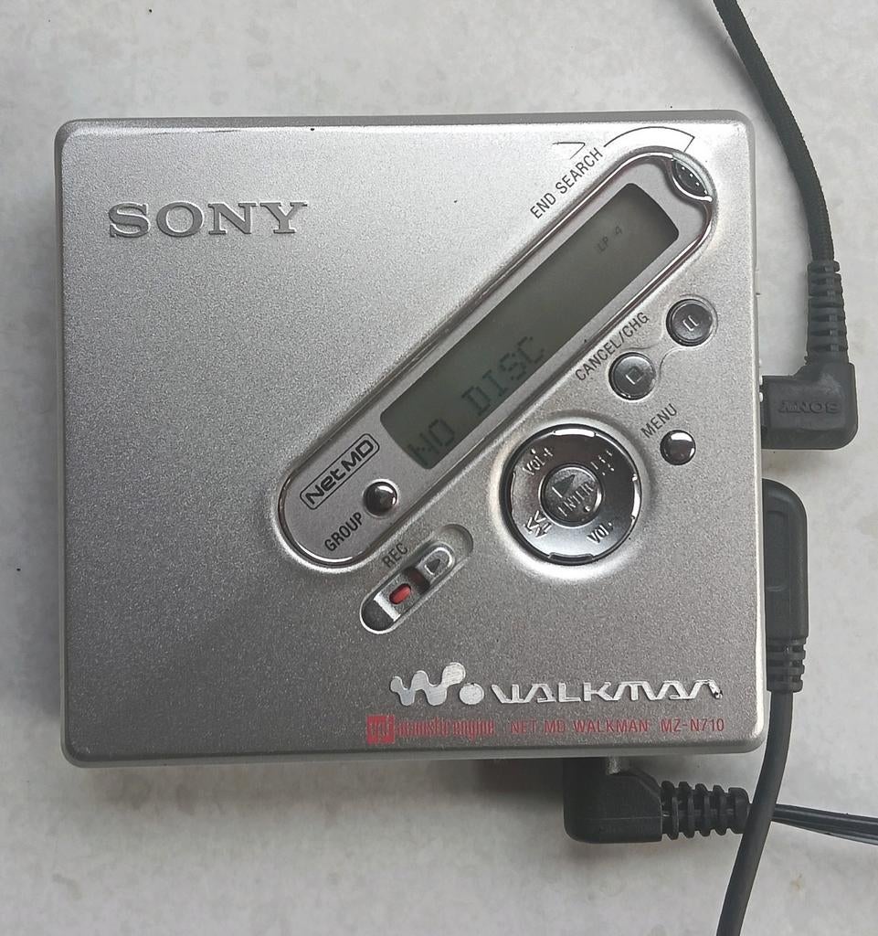Sony MZ-N10 NetMD Minidisc Walkman met accessoires, Audio, Tv en Foto, Walkmans, Discmans en Minidiscspelers, Ophalen of Verzenden