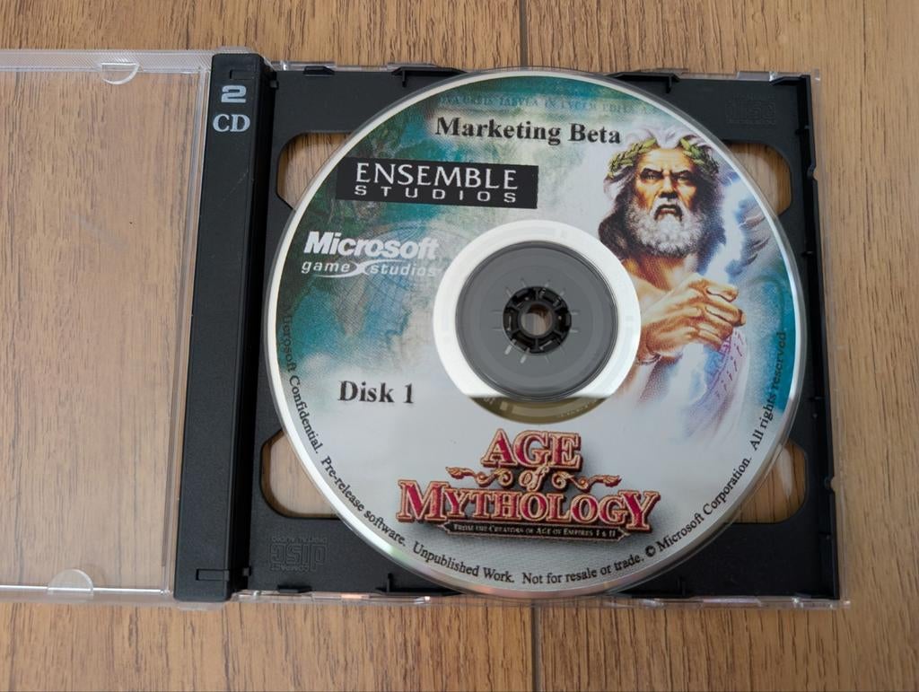 Age of Mythology Marketing Beta - Zeldzaam Collectors Item, Spelcomputers en Games, Games | Pc, 1 speler, Eén computer, Ophalen of Verzenden