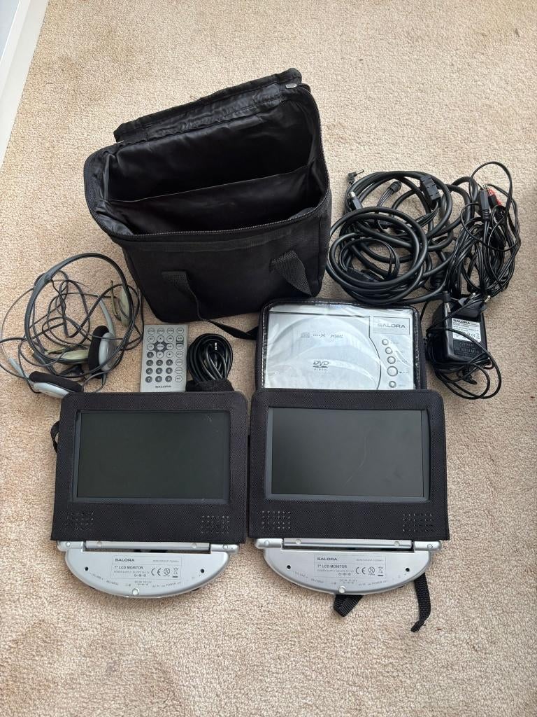 Te koop: Salora draagbare DVD‑speler voor in de auto, Ophalen of Verzenden, Gebruikt, Dvd-speler, Overige merken