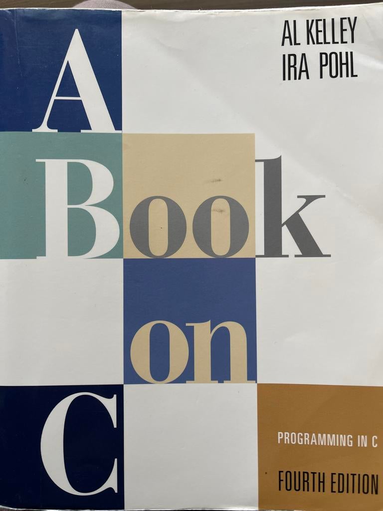 A Book on C Programming in C, Fourth Edition, Boeken, Ophalen of Verzenden, Beta, Gelezen, HBO
