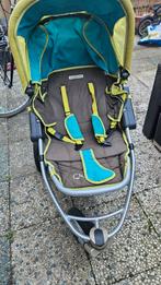Quinny Speedi SX Kinderwagen - Groen/Bruin, Kinderen en Baby's, Kinderwagens en Combinaties, Kinderwagen, Gebruikt, Verstelbare duwstang