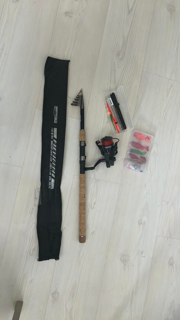 Hengel nieuw SPRO Dynoforce compleet 2 x gebruikt, Ophalen, Zo goed als nieuw, Werphengel