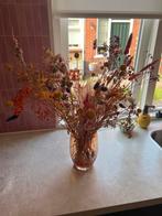 Prachtig boeket droogbloemen met vaas, Ophalen, Zo goed als nieuw
